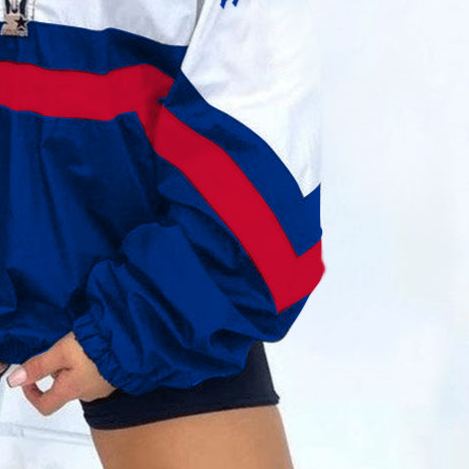 [Copy]Dallas Cowboys Football Print Zipper Long-Sleeve Sweatshirt