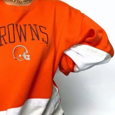 [Copy]Vintage Miami Dolphins Football Print Round Neck Long-Sleeve Sweatshirt