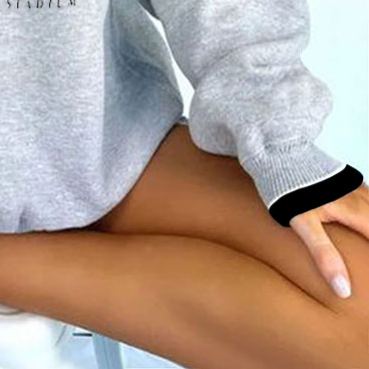 [Copy]Vintage Chicago Bears Football Print V-neck Long-Sleeve Sweatshirt