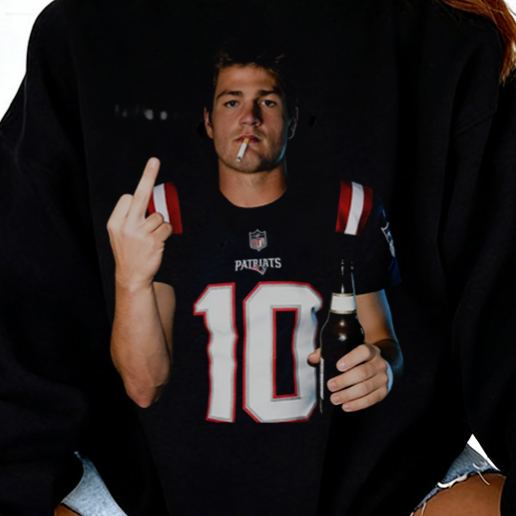 [Copy]DRAKE MAYE TEE Football Print Vintage Sweatshirt 