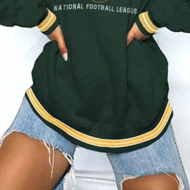 [Copy]Retro Philadelphia Eagles Football Graphic Print Crewneck Long-Sleeved Sweatshirt