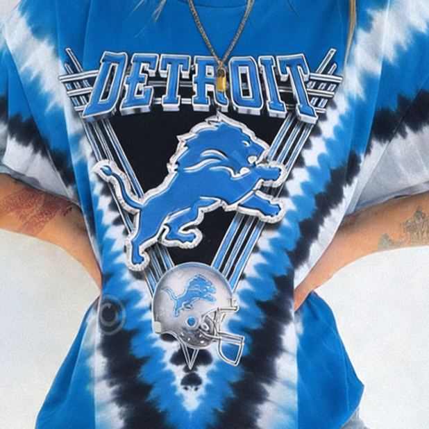 [Copy]Vintage Round-Neck New England Patriots Football Tie-Dye Print Short-Sleeved T-Shirt