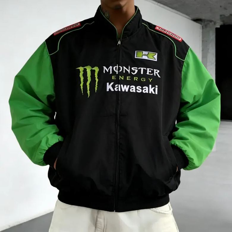 [Copy]Men's NASCAR Vintage Adult Racing Jacket Embroidered Bud Jacket