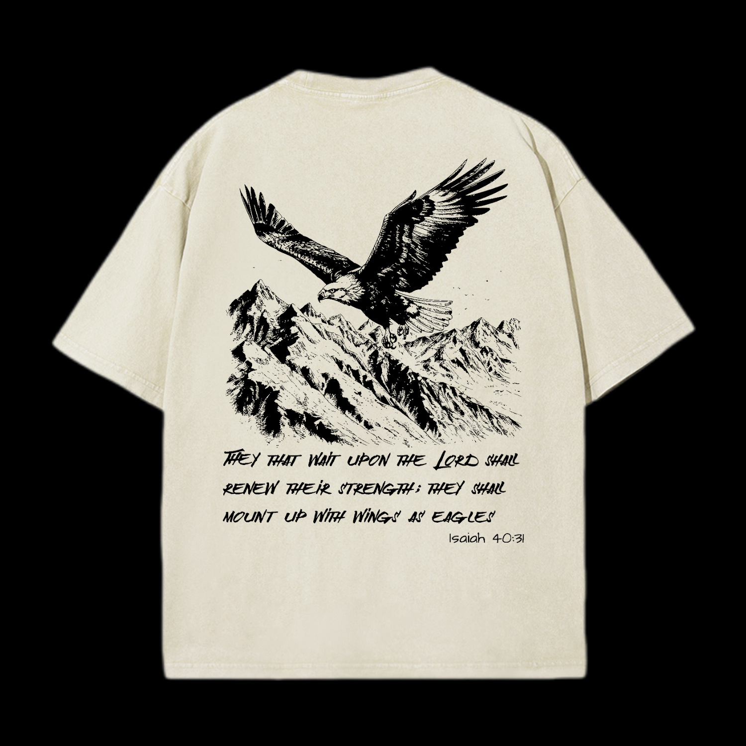 As Eagles Isaiah 40:31 Washed T-Shirt
