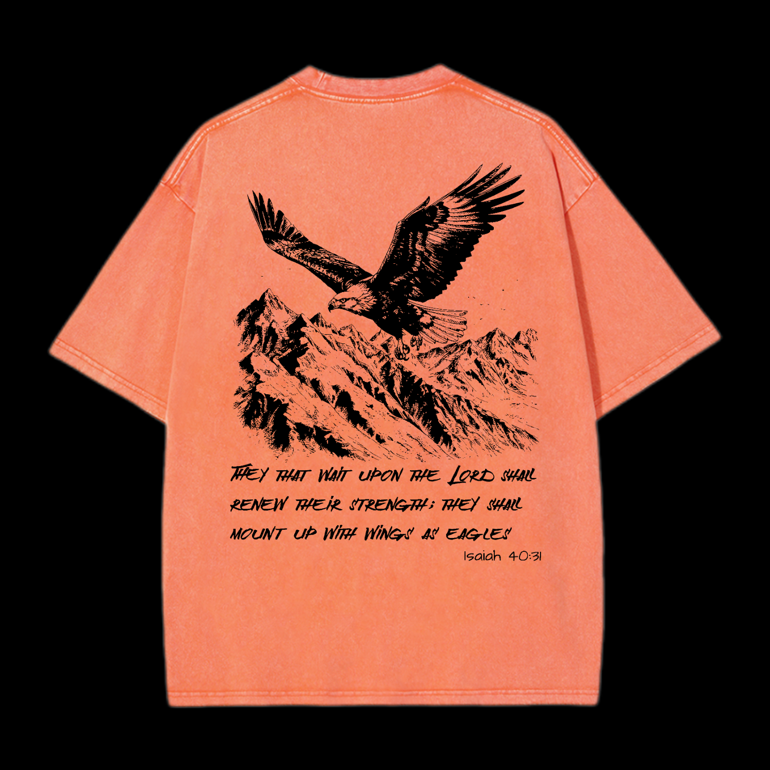 As Eagles Isaiah 40:31 Washed T-Shirt