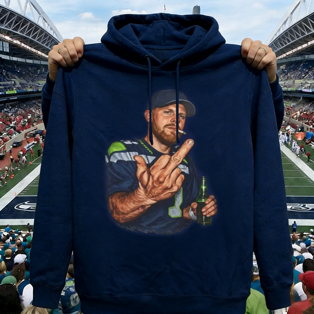 Seattle Seahawks Sam Darnold Middle Finger Shirt Tee Hoodie