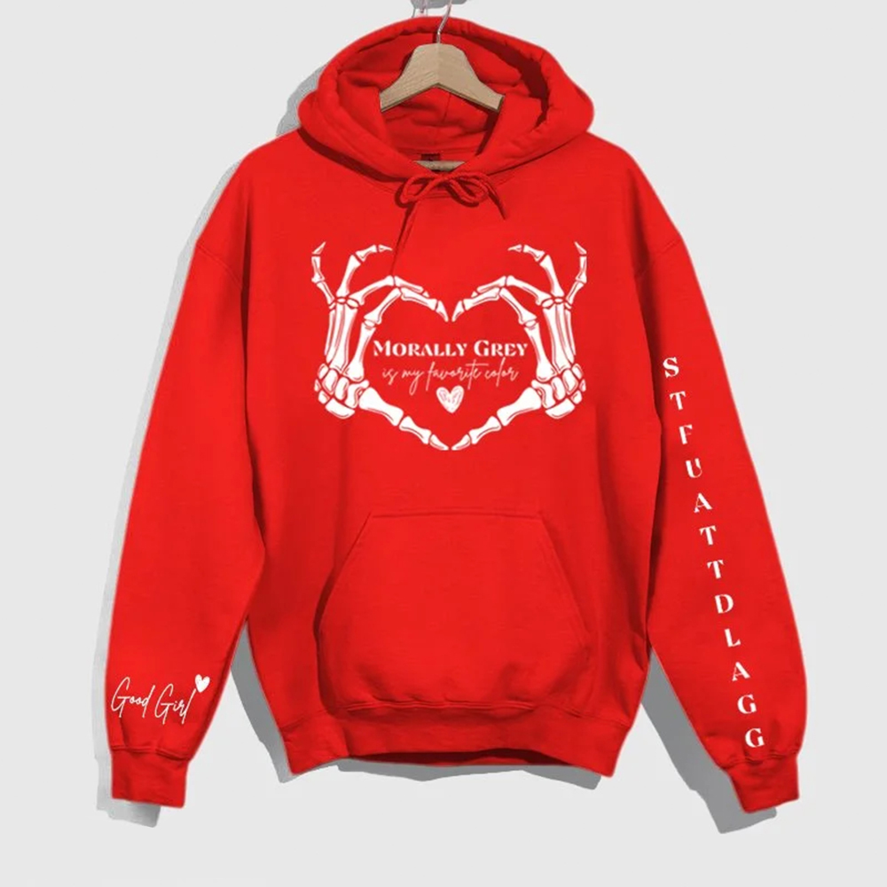 Morally Grey Dark Romance Cotton Hooded Sweatshirt