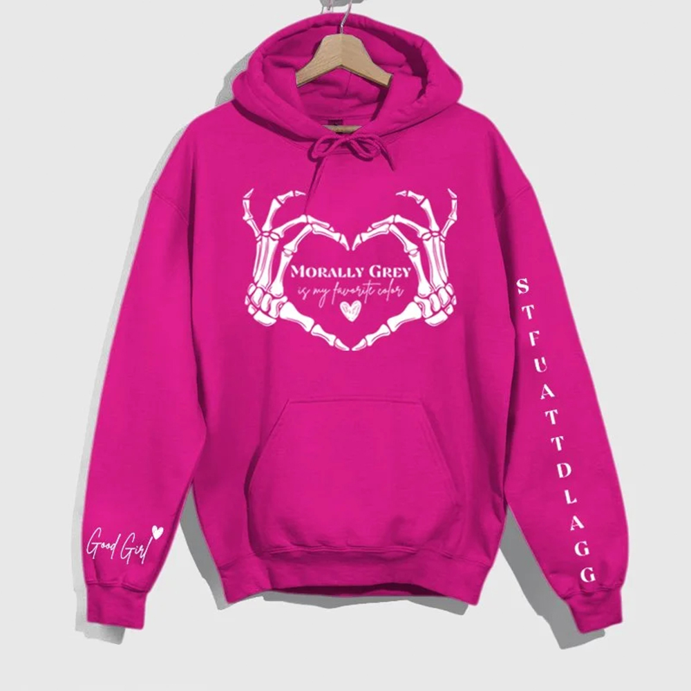 Morally Grey Dark Romance Cotton Hooded Sweatshirt