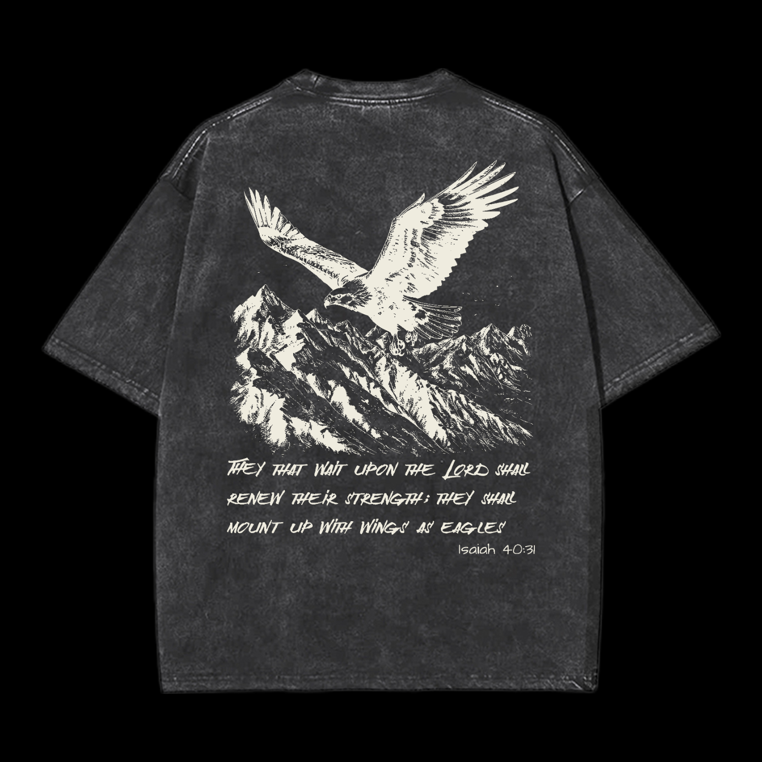 As Eagles Isaiah 40:31 Washed T-Shirt