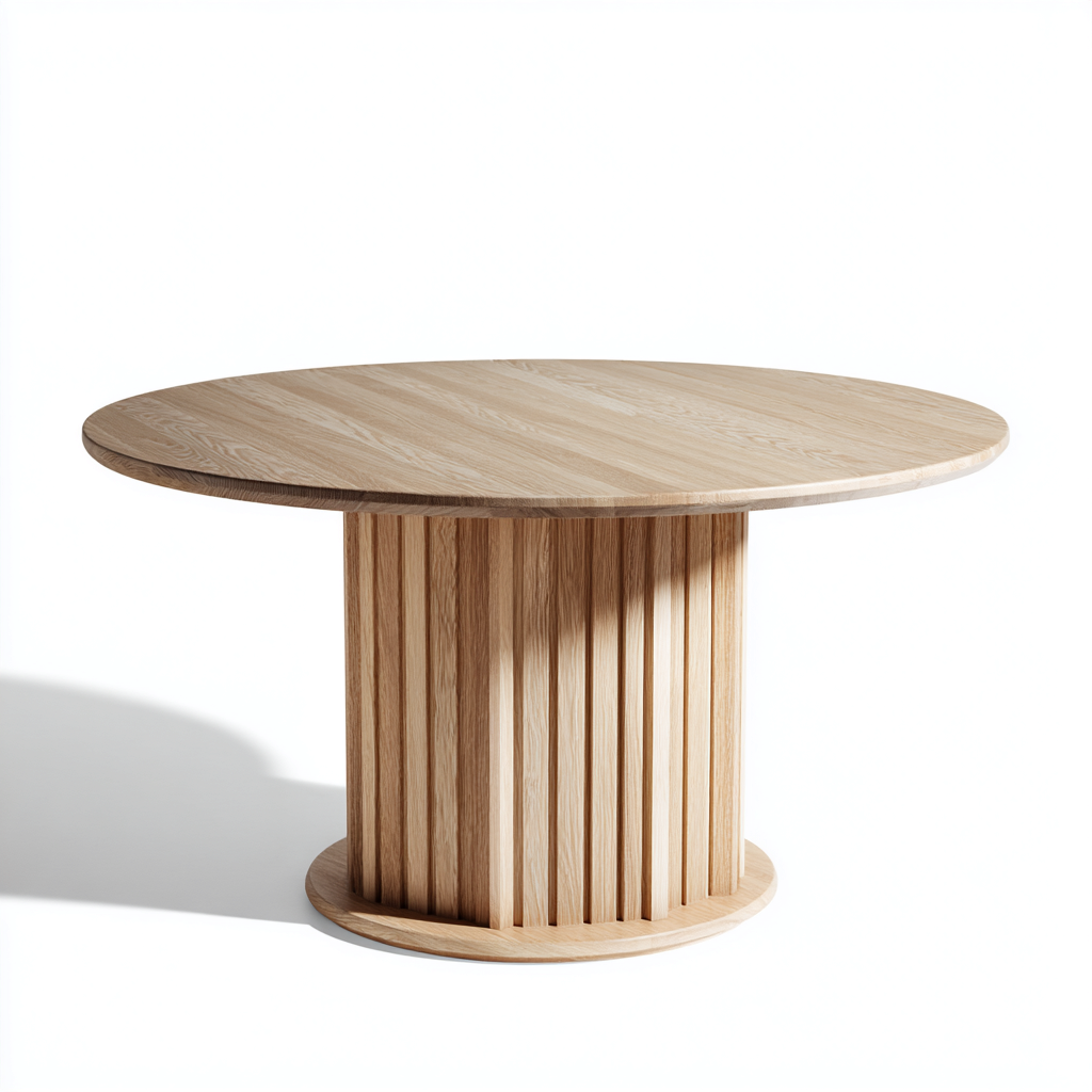 Table basse bois 90x90x45 cm - bois naturel - design moderne-Luxeero
