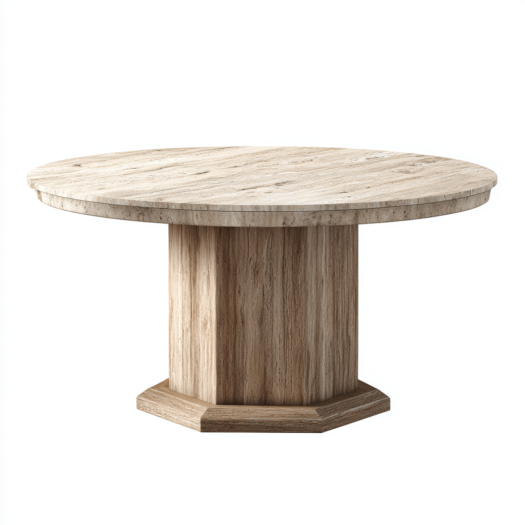 Table à manger bois 140x140x75 cm - bois clair - design contemporain-Luxeero