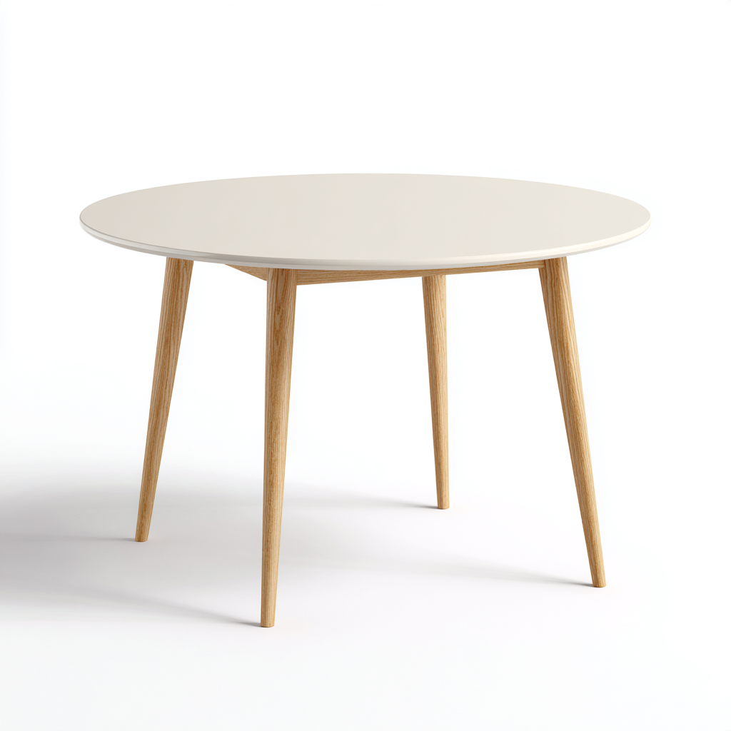 Table basse bois 78x78x47 cm - blanc-bois naturel - design moderne-Luxeero
