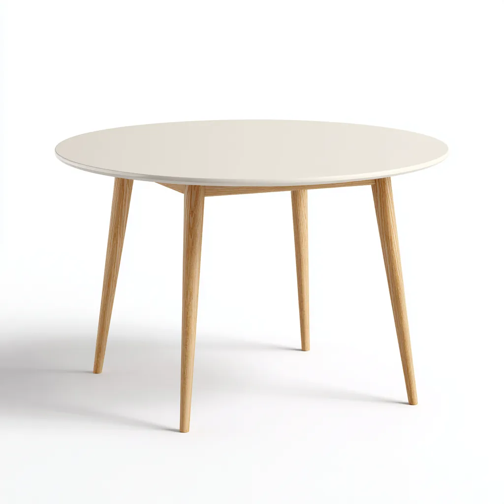 Table basse bois 78x78x47 cm - blanc-bois naturel - design moderne-Luxeero