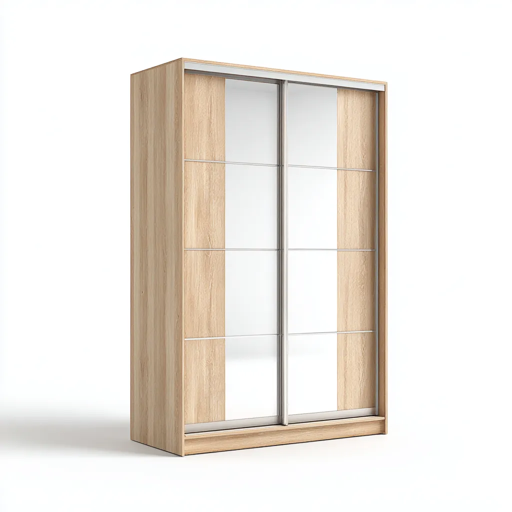 Armoire bois 180x60x200 cm - bois-blanc - design moderne-Luxeero