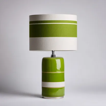 Lampe de table céramique 38x38x60 cm - vert-beige - style moderne-Luxeero