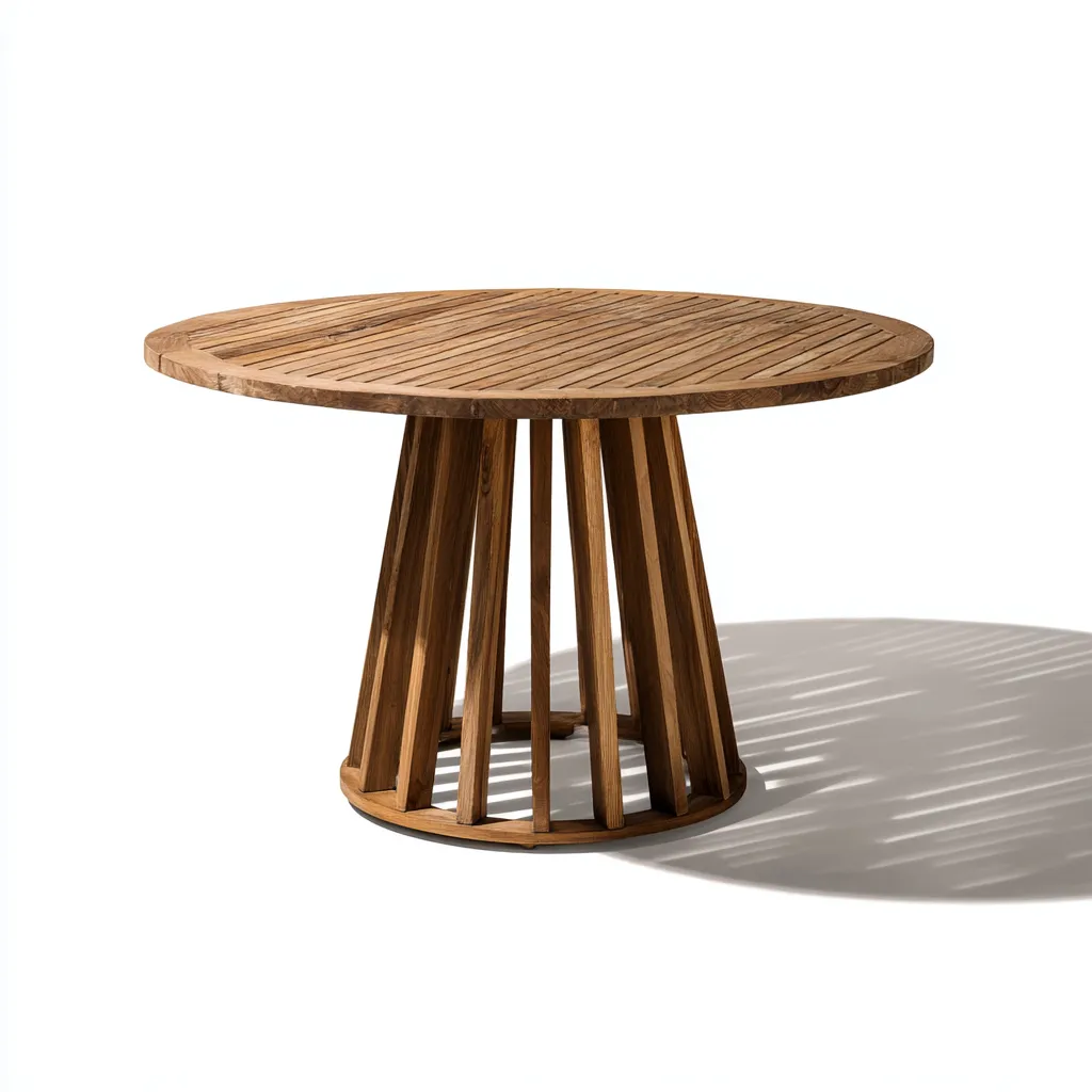 Table basse bois 82x82x49 cm - bois naturel - design moderne-Luxeero