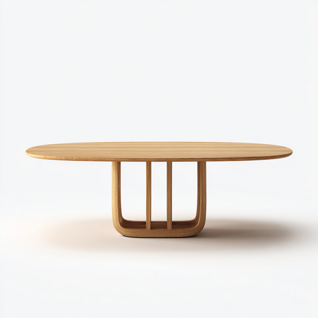 Table à manger bois 180x100x75 cm beige style contemporain-Luxeero