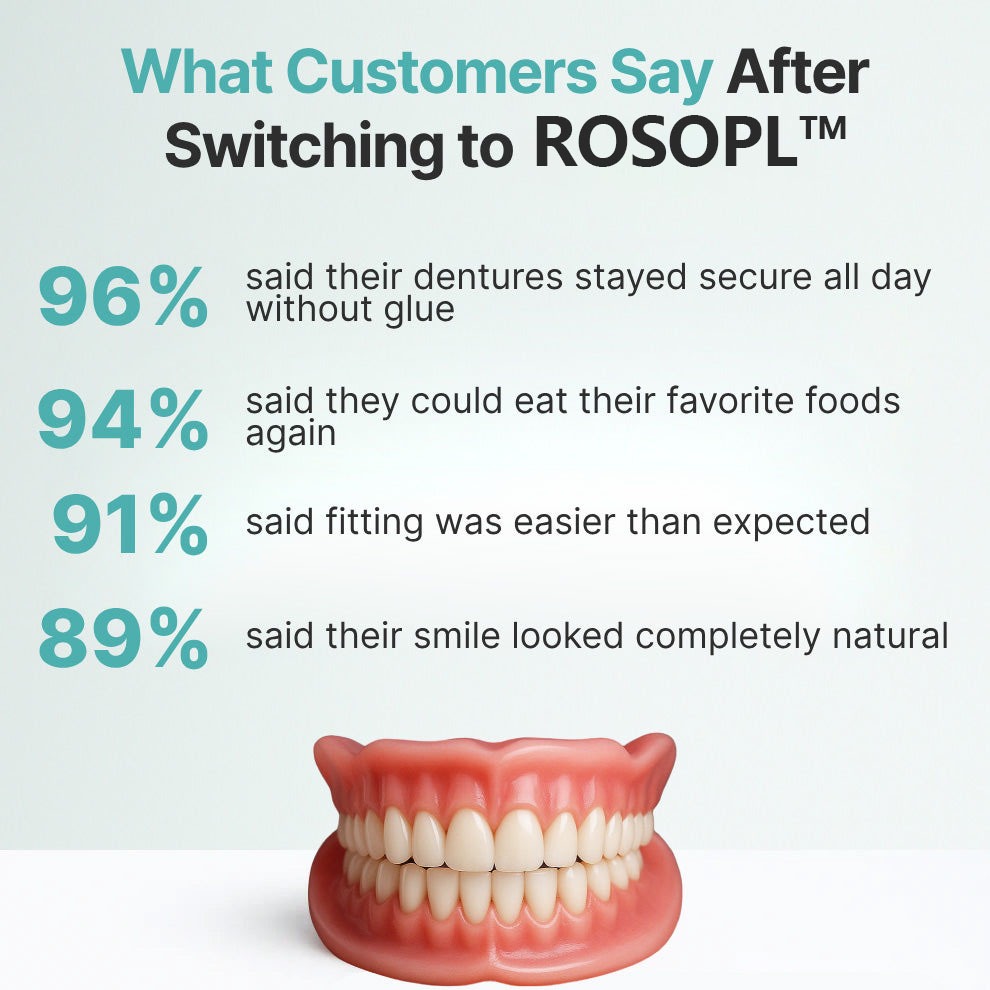 🦷Ends Today: 70% OFF! ROSOPL™ Custom-Fit Full Functional DenturesMake you more confident