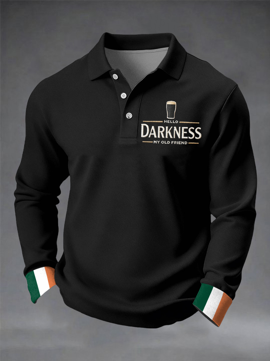 Men's Hello Darkness My Old Friend long sleeve shirt