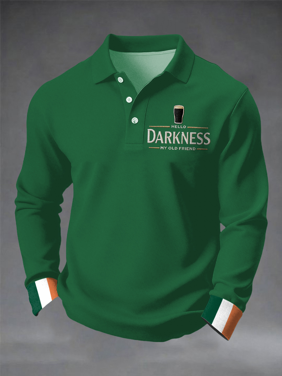 Men's Hello Darkness My Old Friend long sleeve shirt