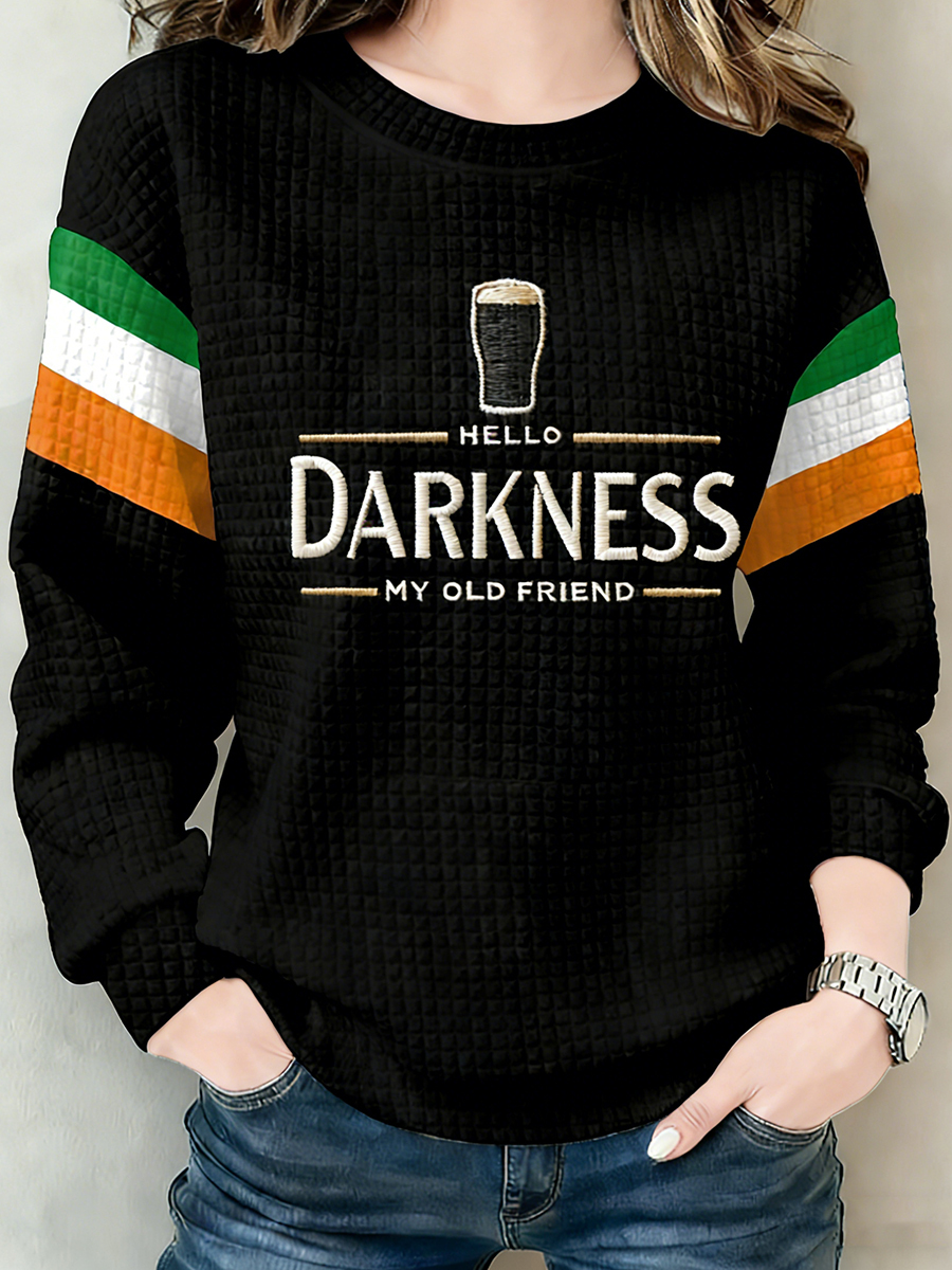 Women's Hello Darkness My Old Friend Casual Sweatshirt