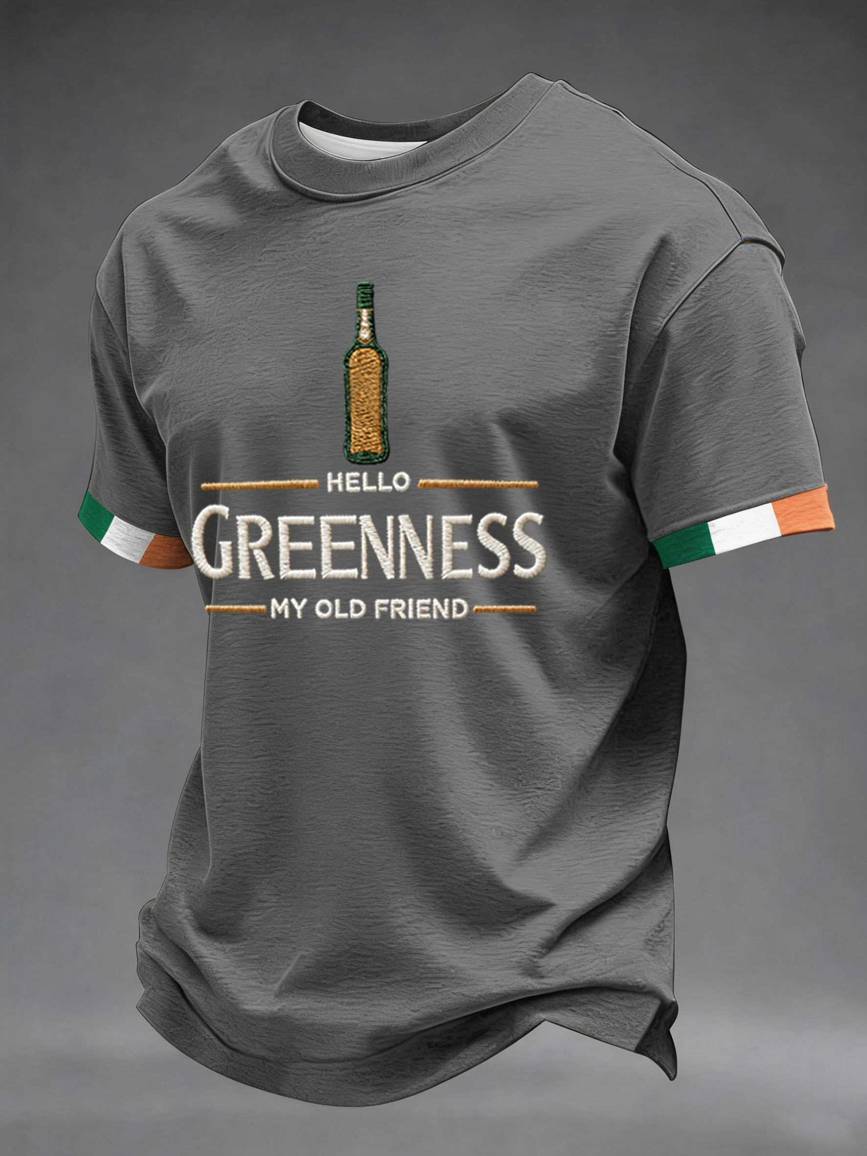 Men's Hello Greenness My Old Friend Irish Jameson Whiskey Printed T-Shirt