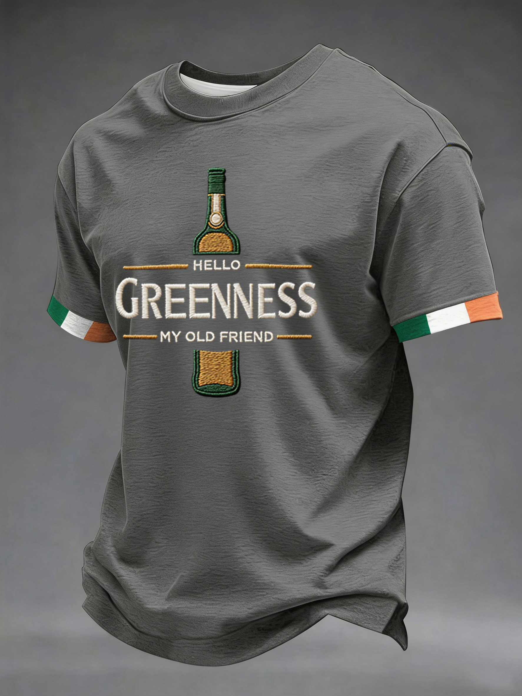 Men's Hello Greenness My Old Friend Irish Jameson Whiskey Printed T-Shirt