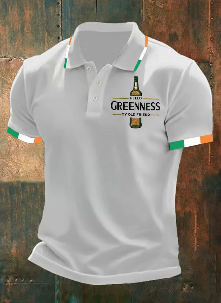 Men's Hello Greenness My Old Friend Irish Jameson Whiskey Printed Shirt