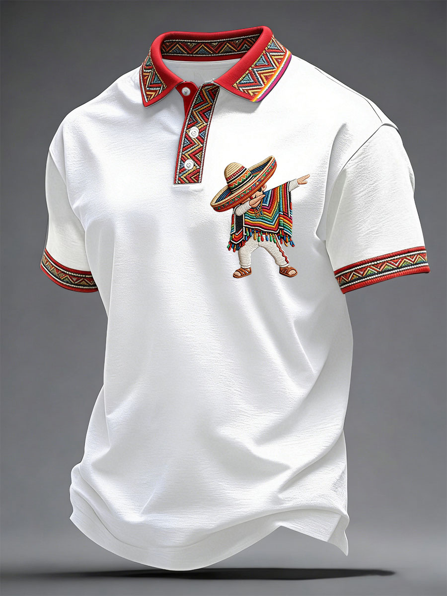 Men's Cinco de Mayo Printed Casual Shirt