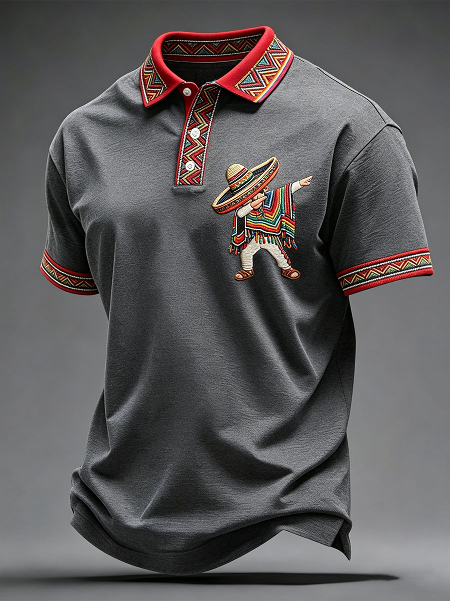 Men's Cinco de Mayo Printed Casual Shirt