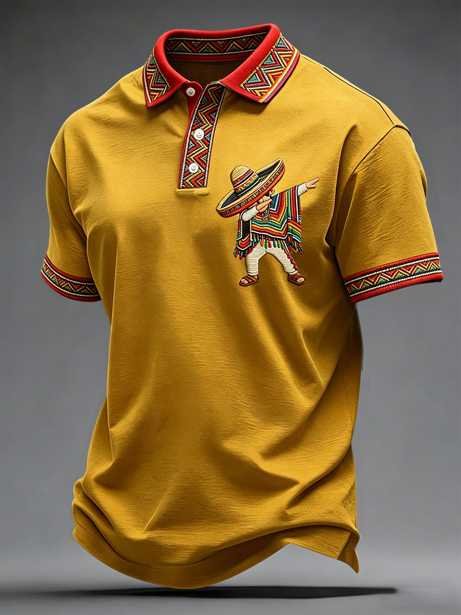 Men's Cinco de Mayo Printed Casual Shirt