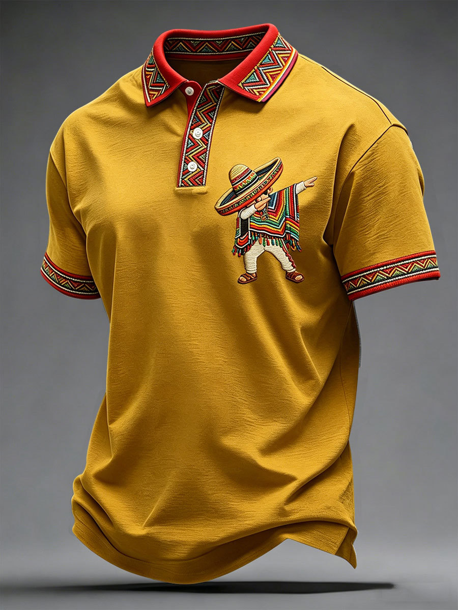 Men's Cinco de Mayo Printed Casual Shirt