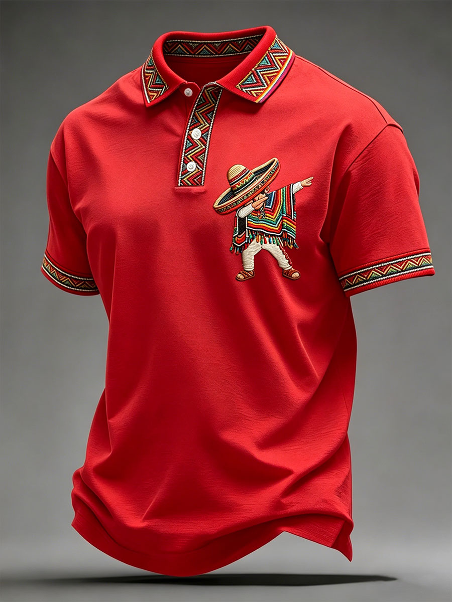 Men's Cinco de Mayo Printed Casual Shirt