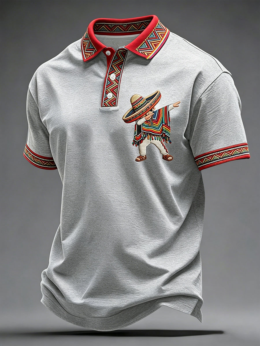 Men's Cinco de Mayo Printed Casual Shirt