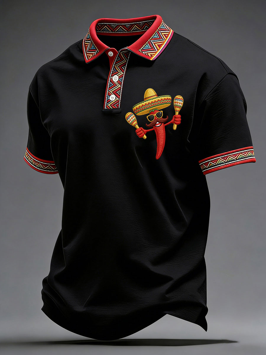 Men's Cinco de Mayo Printed Casual Shirt