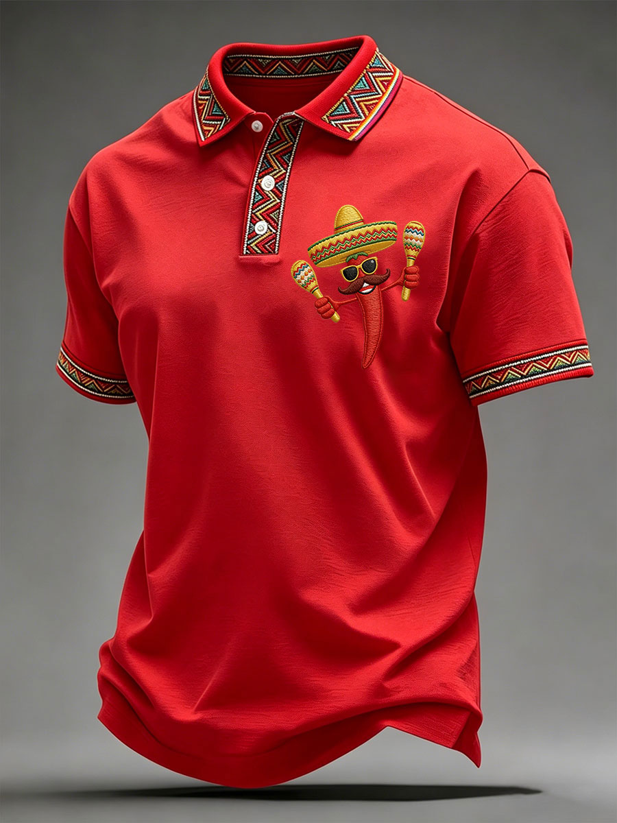 Men's Cinco de Mayo Printed Casual Shirt