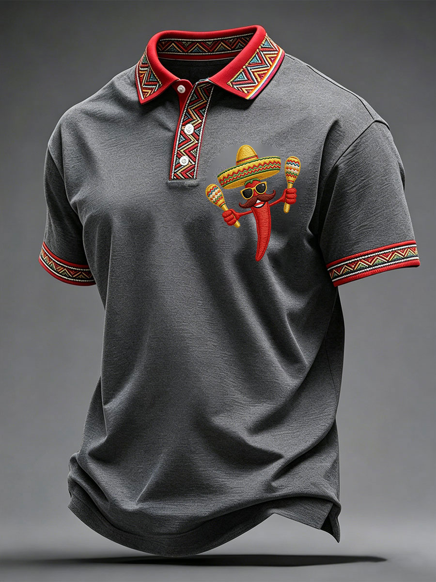 Men's Cinco de Mayo Printed Casual Shirt