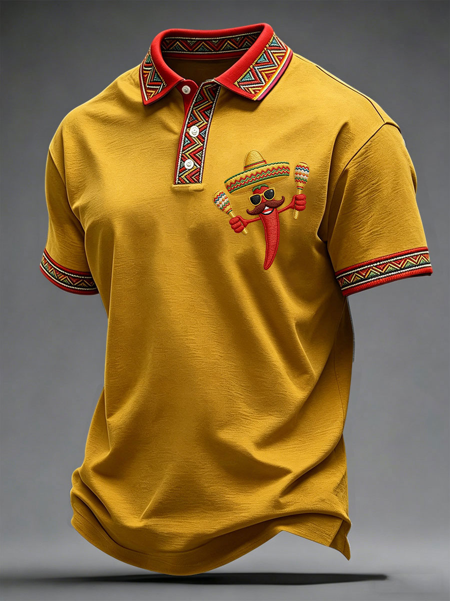 Men's Cinco de Mayo Printed Casual Shirt