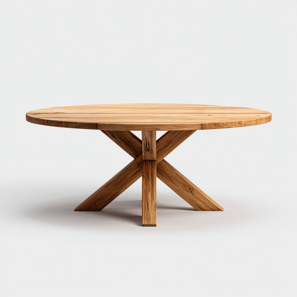 Table de jardin bois 120x120x75 cm - marron clair - usage extérieur - design moderne-Nestlevo