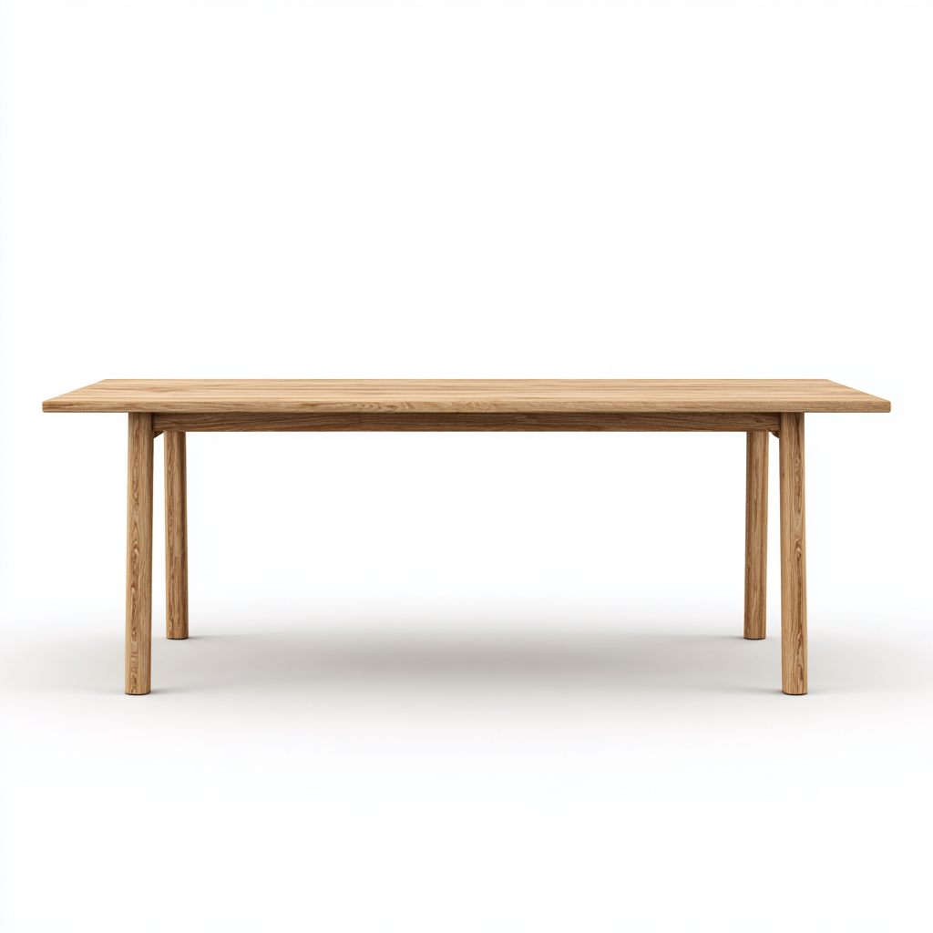 Bureau bois massif 180x85x75 cm - bois naturel - adapté au bureau - style minimaliste-Nestlevo