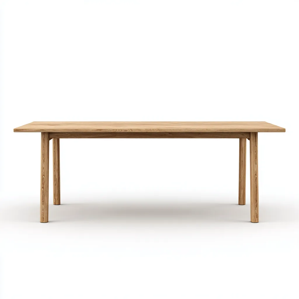 Bureau bois massif 180x85x75 cm - bois naturel - adapté au bureau - style minimaliste-Nestlevo