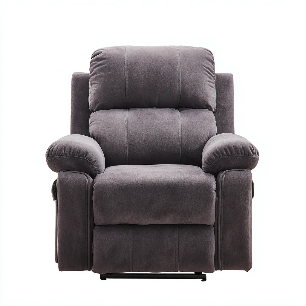Fauteuil relax - tissu gris foncé - 97x92x104 cm - pour salon - design moderne-Nestlevo