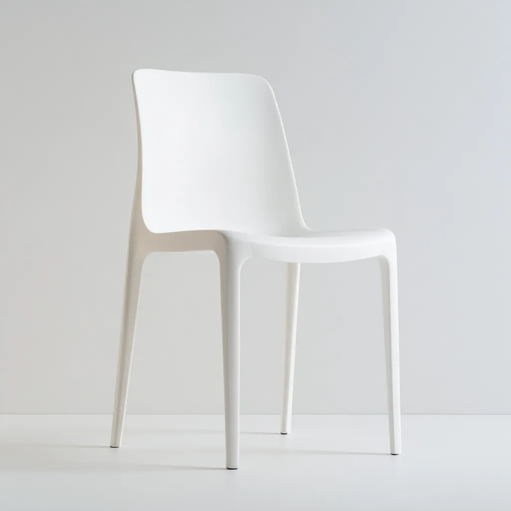 Chaise de jardin plastique 48x50x83 cm - blanc - design moderne extérieur-Nestlevo