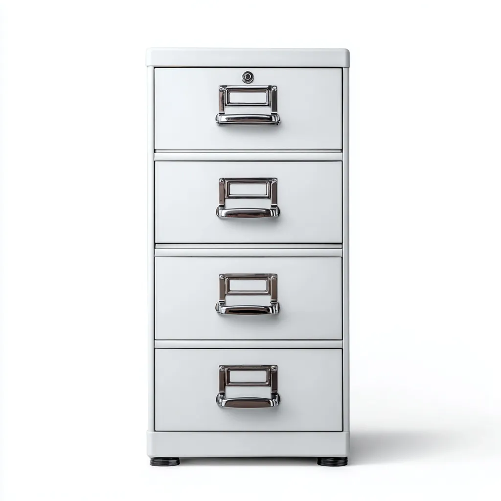 Armoire de bureau métal 45x40x95 cm - blanc - tiroirs sécurisés - design moderne-Nestlevo