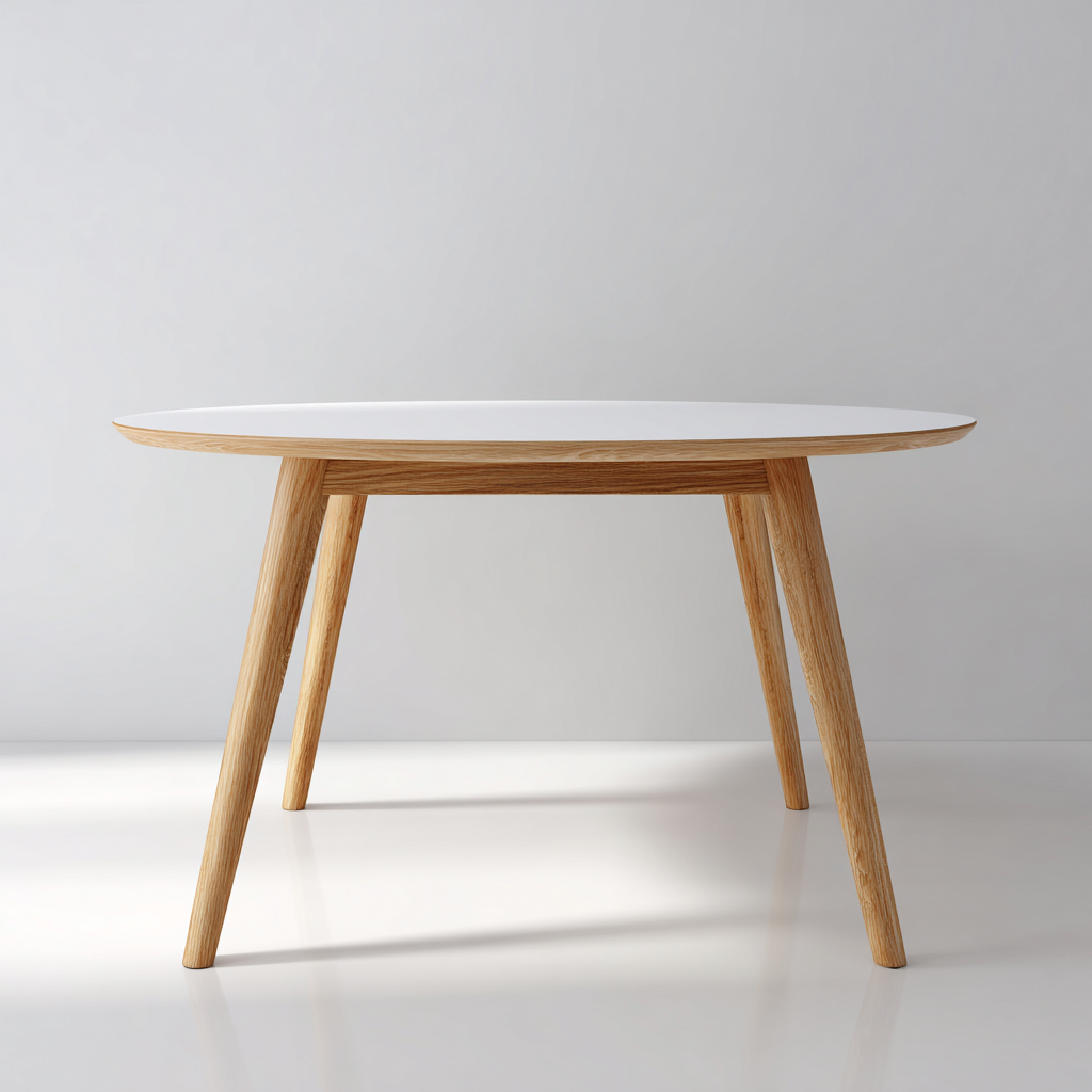 Table de jardin matériaux mixtes 100x100x75 cm - blanc - marron - usage extérieur - design moderne-Nestlevo