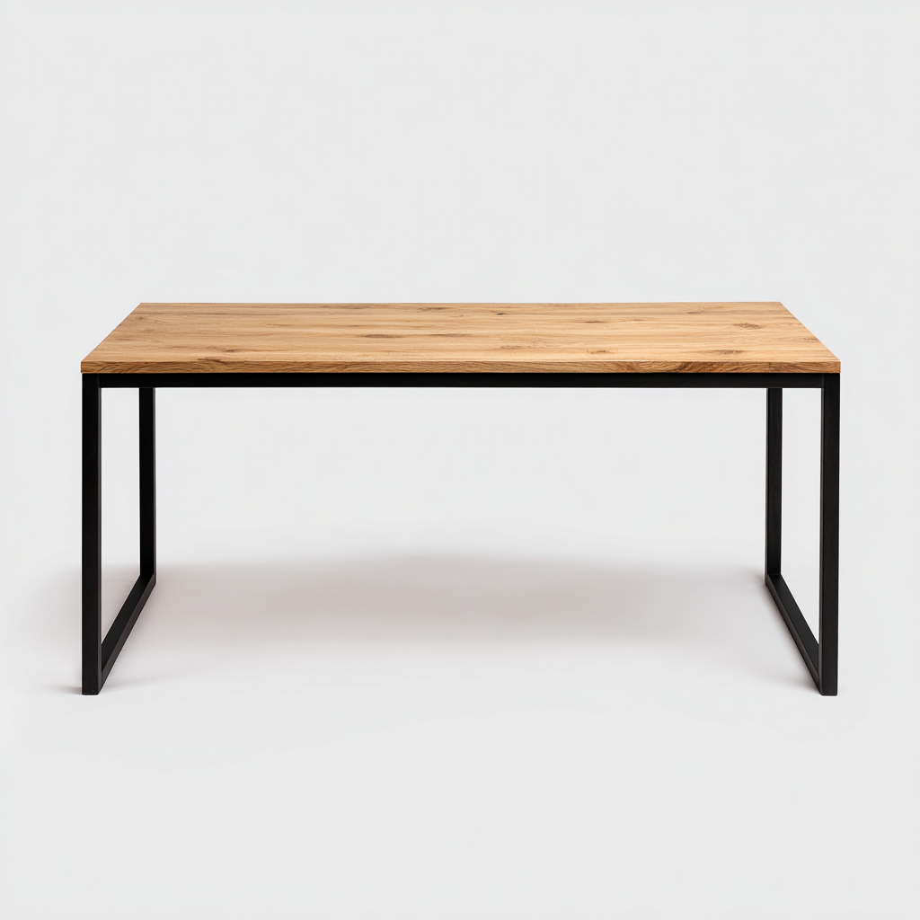 Table de jardin matériaux mixtes 140x70x75 cm - marron - noir - usage extérieur - design moderne-Nestlevo