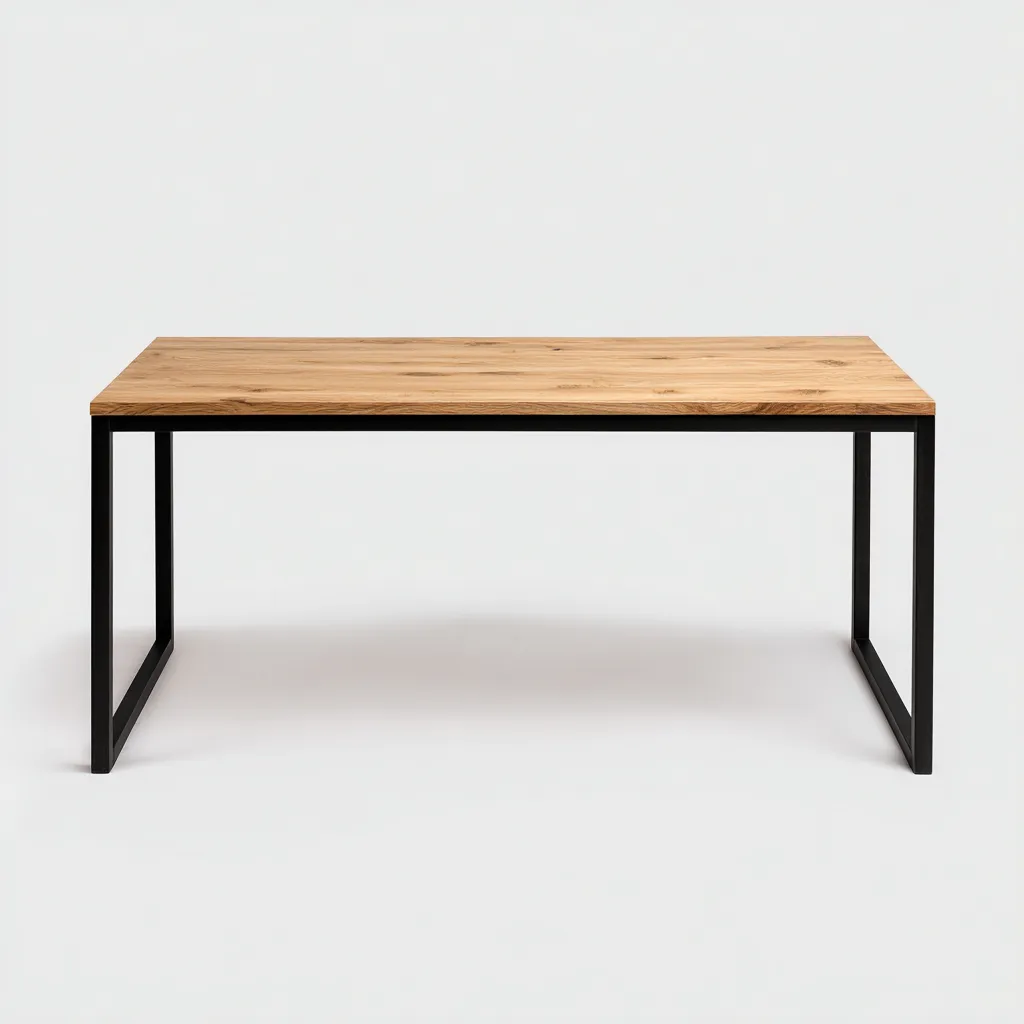 Table de jardin matériaux mixtes 140x70x75 cm - marron - noir - usage extérieur - design moderne-Nestlevo