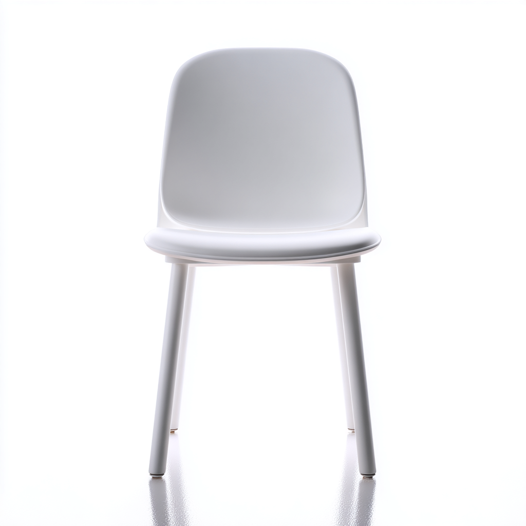 Chaise de jardin plastique 45x49x82 cm - blanc - design moderne extérieur-Nestlevo