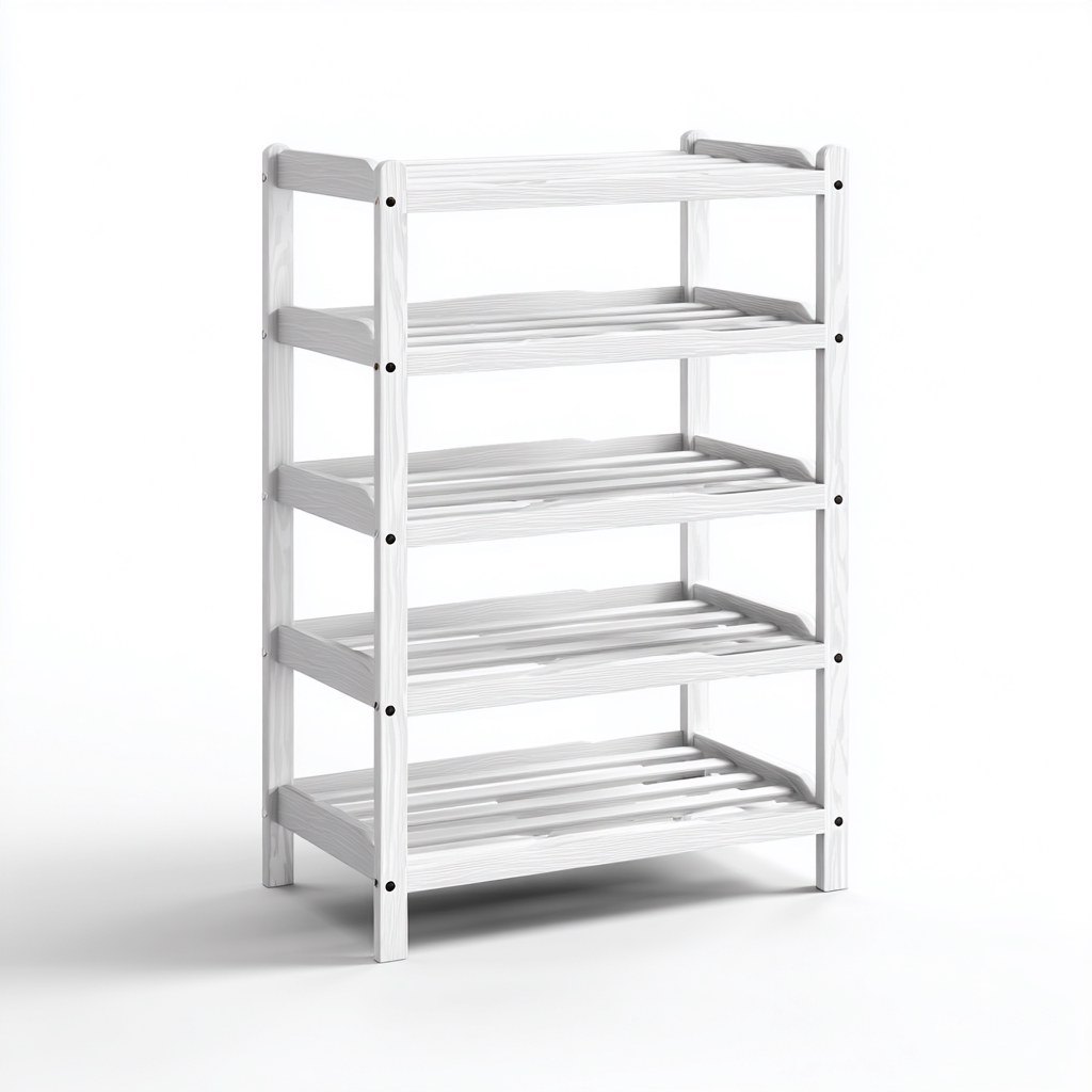 Meuble à chaussures - bois - 70x28x100 cm - blanc - adapté à l'entrée - design moderne-Nestlevo