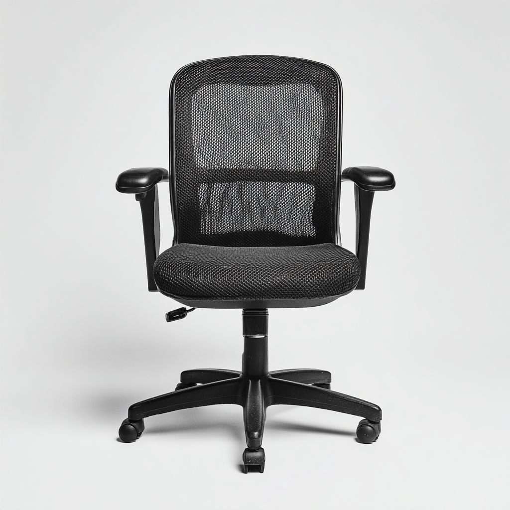 Chaise de bureau dossier perforé 62x60x98 cm - noire - ergonomique réglable pour bureau-Nestlevo